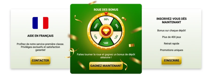 Promotions et bonus sur le site du casino WinMaChance